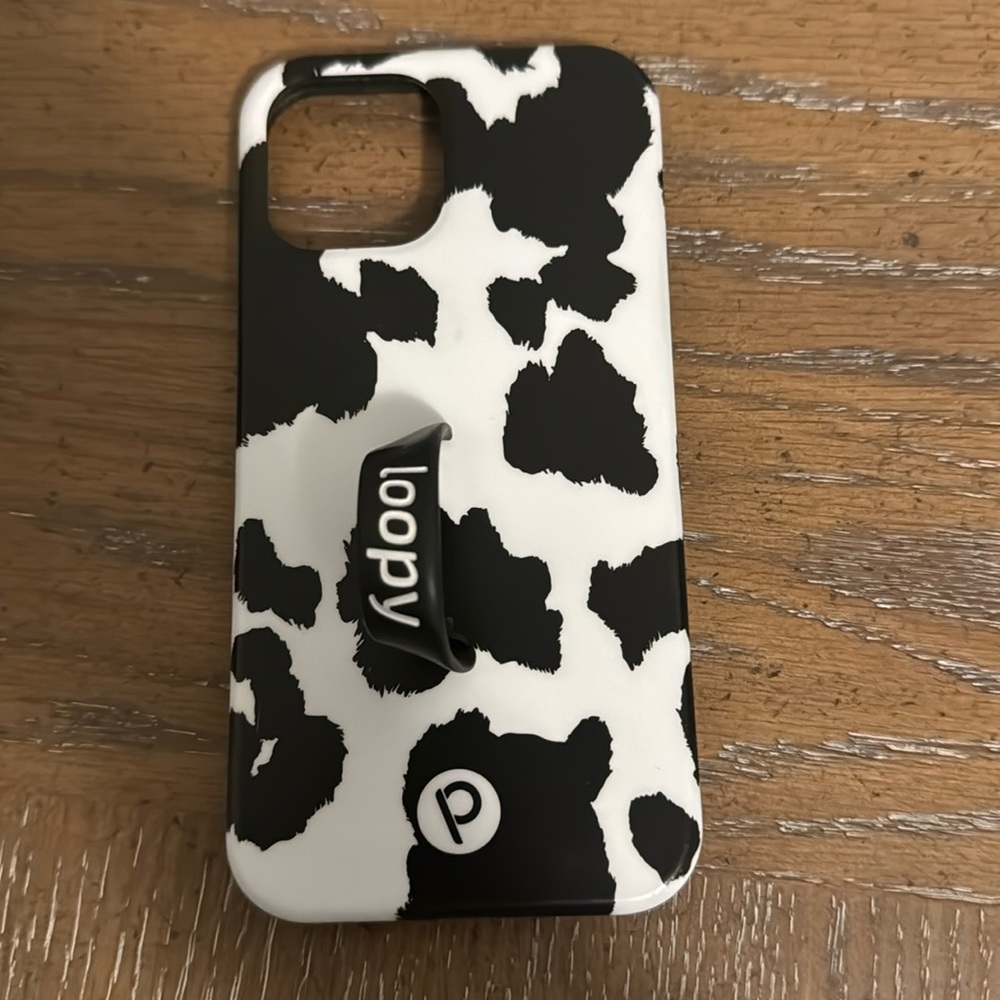 Loopy cow print case, iPhone 12 Pro